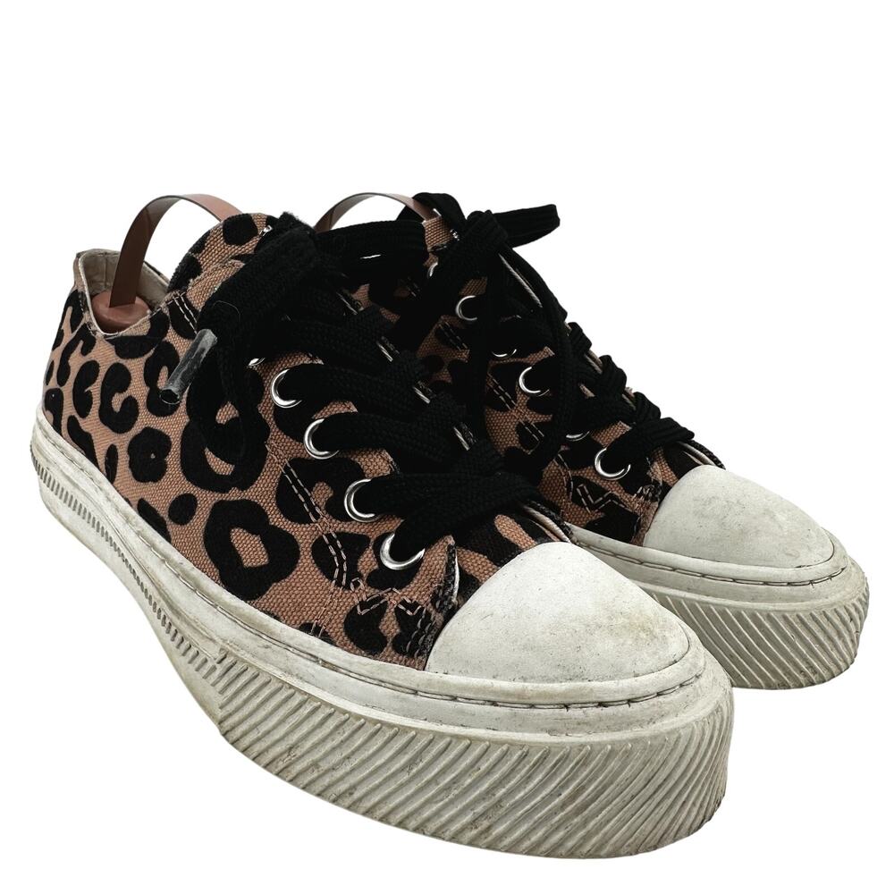 Stuart Weitzman Ollie Leopard Print Sneaker Casua… - image 2